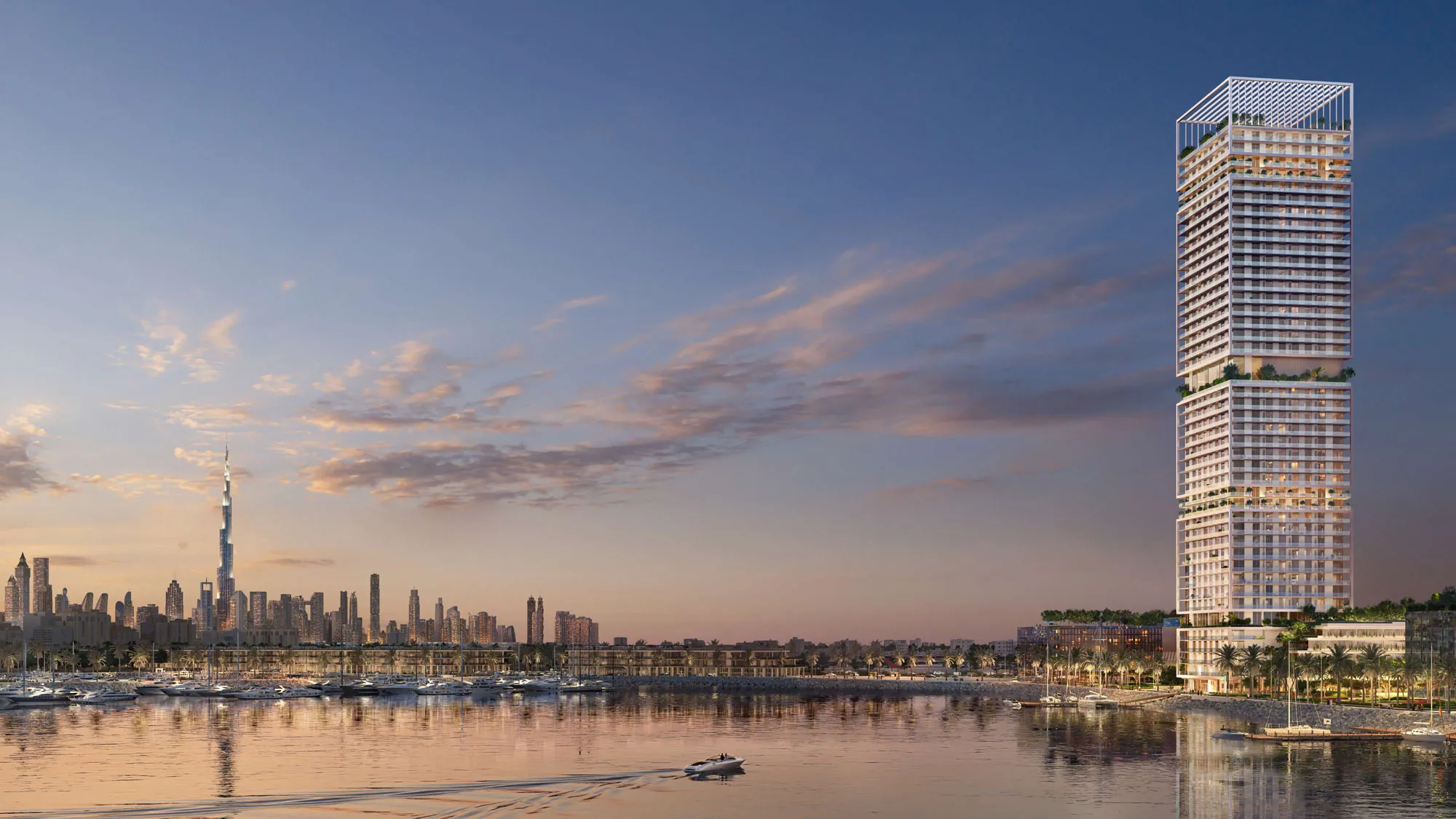 نمای کلی آپارتمان ساریا در ساحل جمیرا