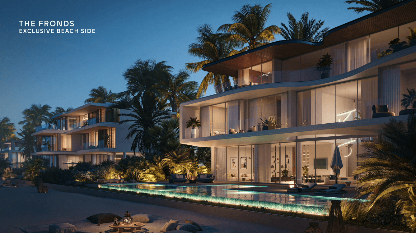 ویلای ساحلی برگ ها پالم جبل علی